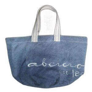 Abercrombie Vintage Y2K Tote Bag Casual Everyday School Blue-Gray